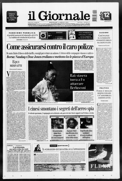 Il giornale : quotidiano del mattino